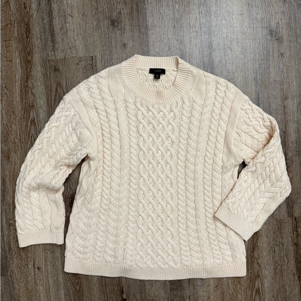J. Crew • Cable Knit Chunky Sweater